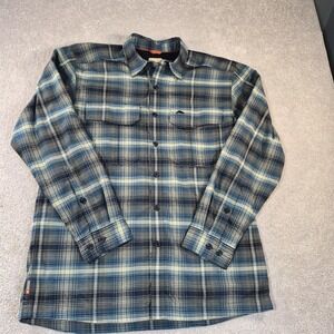 Simms Mens ColdWeather Atlantis Steel Plaid Waffle Lined Jacket Medium Fishing